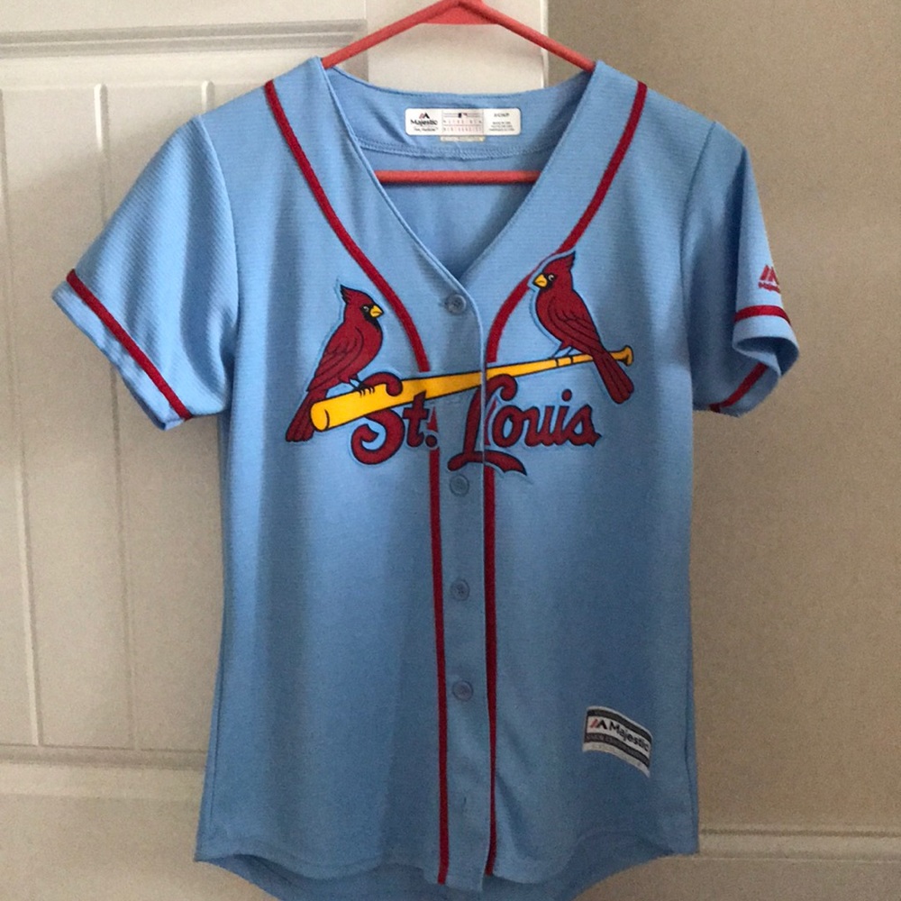 Saint Louis Cardinals Throwback Blue Jersey
